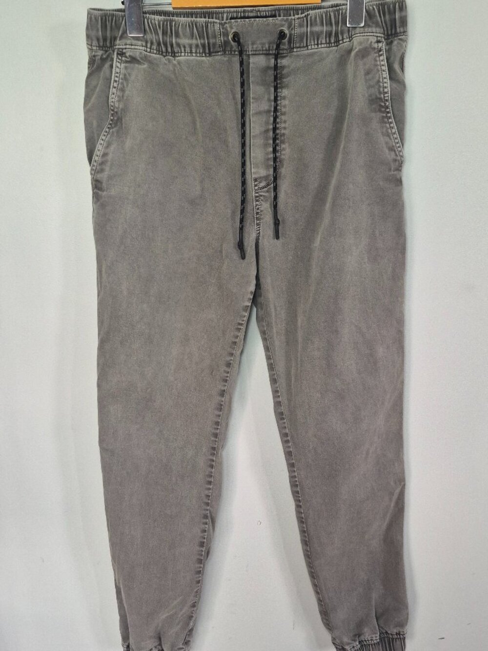 American Eagle Extreme Flex Jogger Pants Small Grey Drawstring Elastic Waist